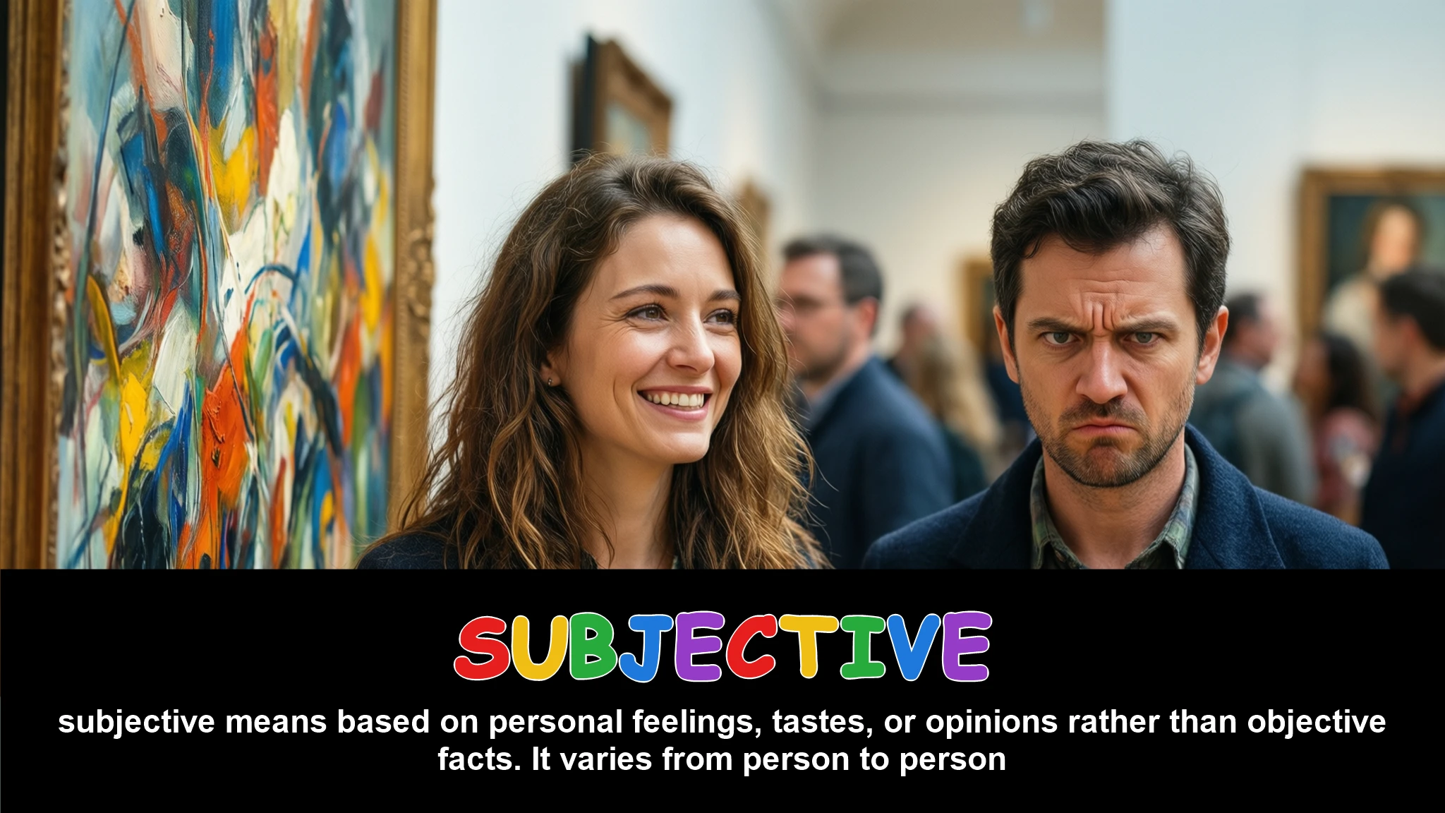 English Illustration for subjective